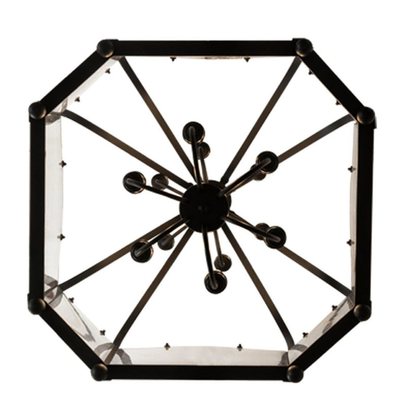 Citadel 12 - Light Chandelier, Textured Black