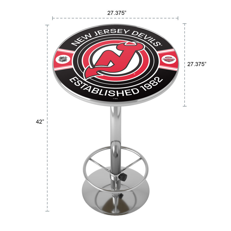 Table de bar avec repose-pieds New Jersey Devils