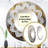 Armontae White And Gold Mandala V - Boho Mandala Mirror, Traditional Round Decorative Wall Mirror, Printed Metal Art-1591465585