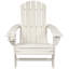Chaise Adirondack en PEHD résistant aux intempéries avec porte-gobelet - Blanc-340389553