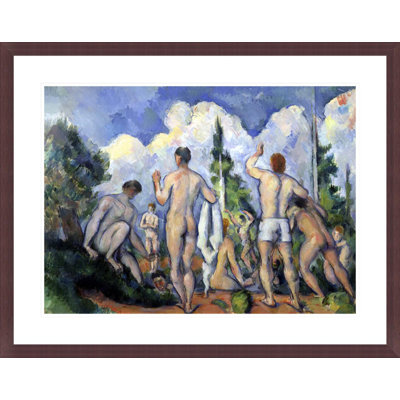 «The Bathers» par Paul Cézanne, impression giclée sur cadre