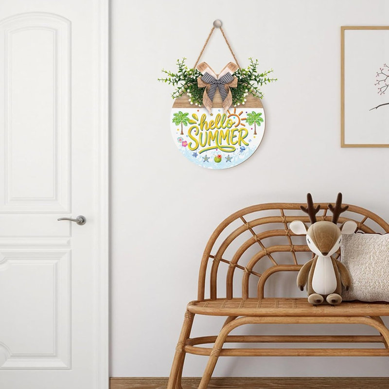 Porte-affiche en bois Hello Summer