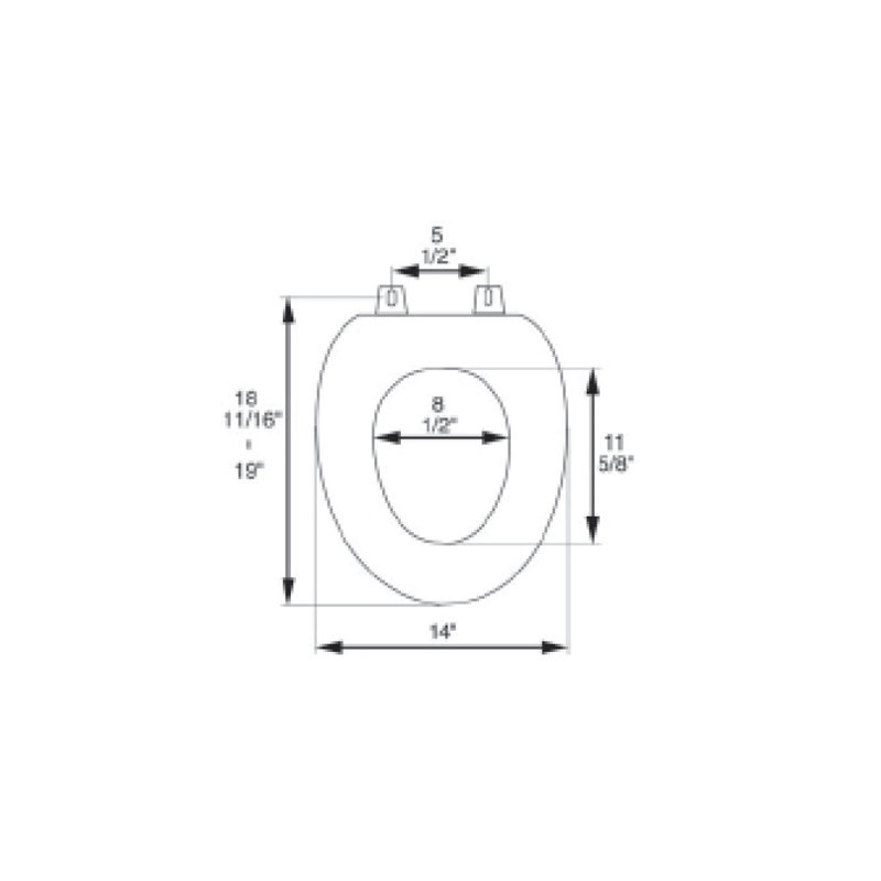 Elongated Toilet Seat and Lid, Citron Yellow
