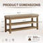 Banc de rangement Mid-Century