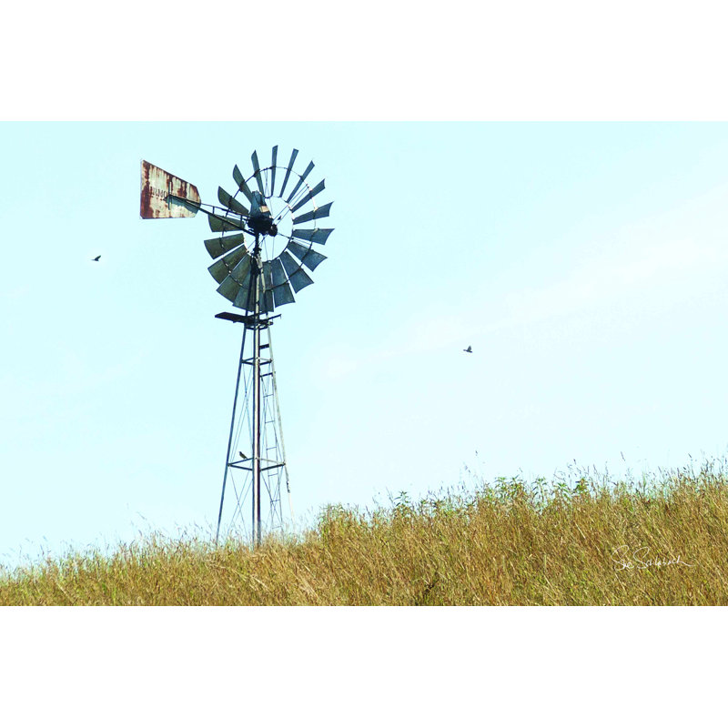 Heartland Windmill - Photographie sur toile tendue, H 20 po x l 30 po