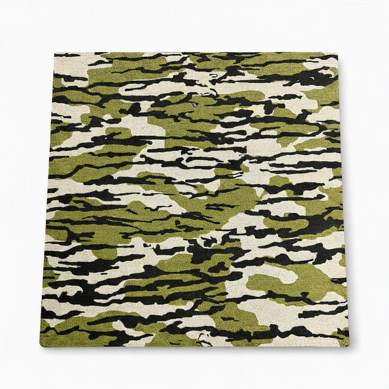 Tread Haven Duck Camouflage Peel and Stick Carpet Tile Set – 18" x 18" (20 Pieces / 45 sq ft)