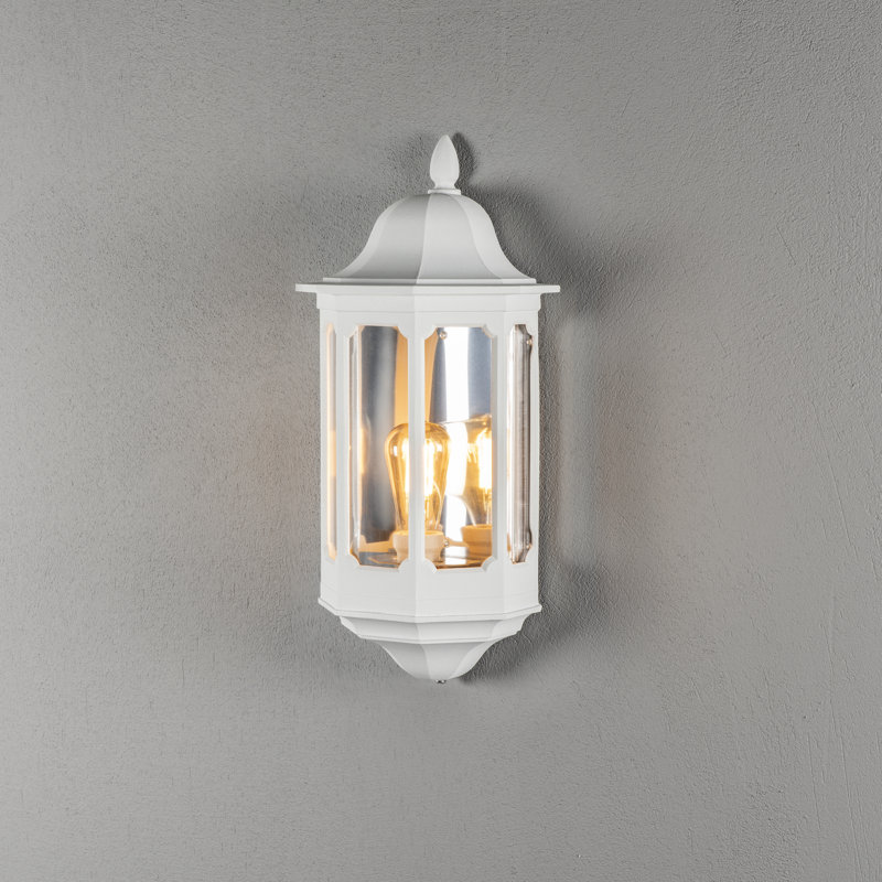 Outdoor Wall Lantern, White