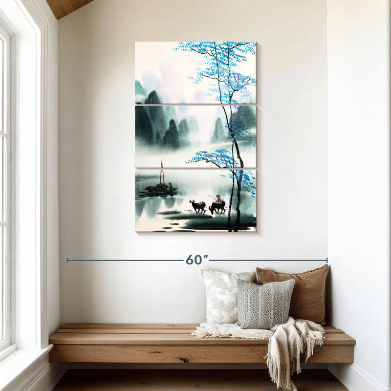 Alvord peinture chinoise Alvord, H 45 po x l 28 po