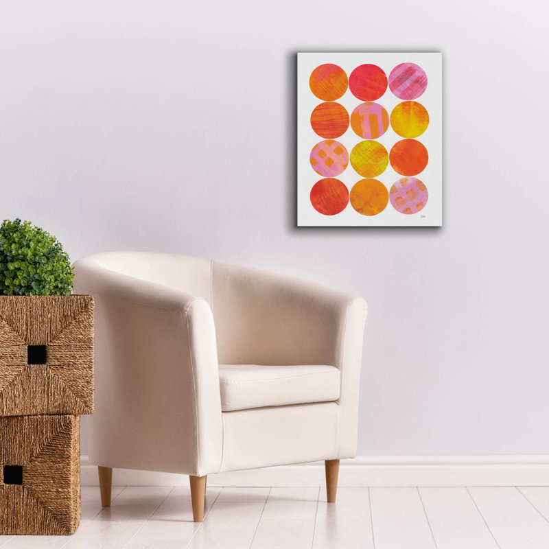 "George Garden", "Kitchen Garden Dots 1" par Melissa Averinos, art mural sur toile, H 24 po x l 20 po x P 0,75 po