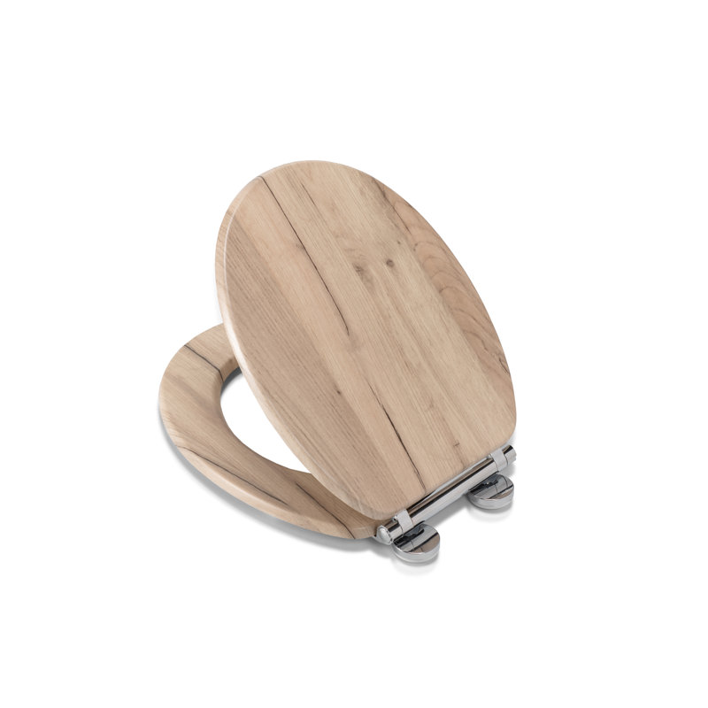 Corella Flexi-Fix Soft Close Wooden Toilet Seat