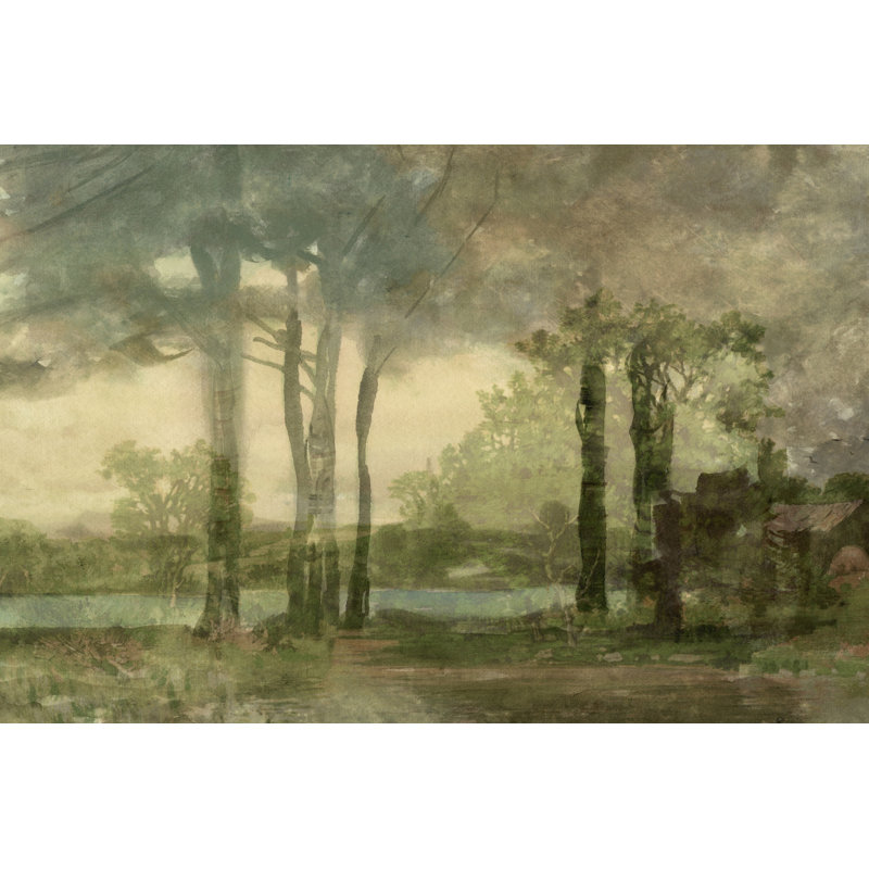 Sunset Pond IV, H 8 po x l 12 po x P 1,25 po