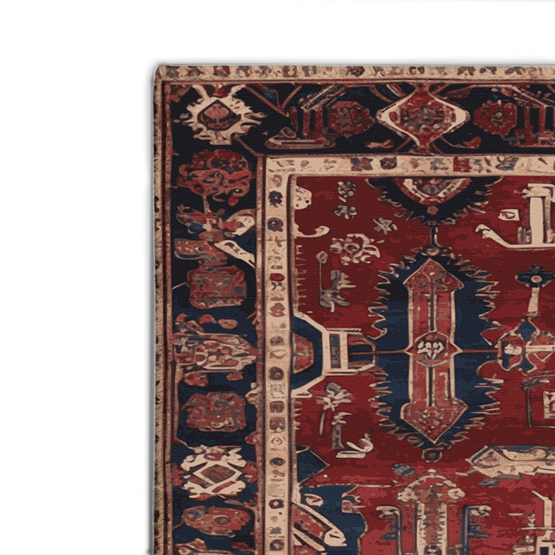 Tapis d'intérieur et d'extérieur brun Persian, Rectangulaire 2 pi x 3 pi