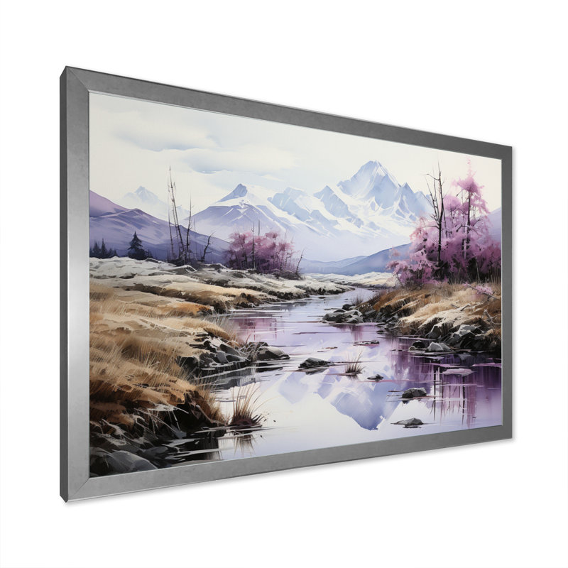 «Alaska Arctic Reflections», reproduction sur toile, H 30 po x l 40 po x P 1,5 po, Cadre photo argenté