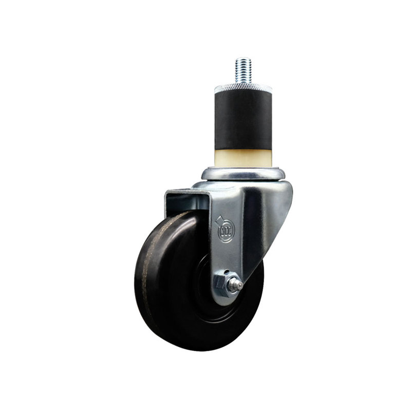 3,5 pouces SS Phenolique roue pivotante 1-7 / 8 pouces extensible roulette SCC