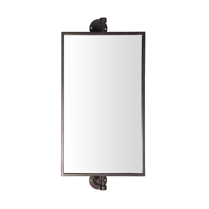 Miroir en métal rectangulaire