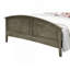 Élégant grand lit gris au design décontracté