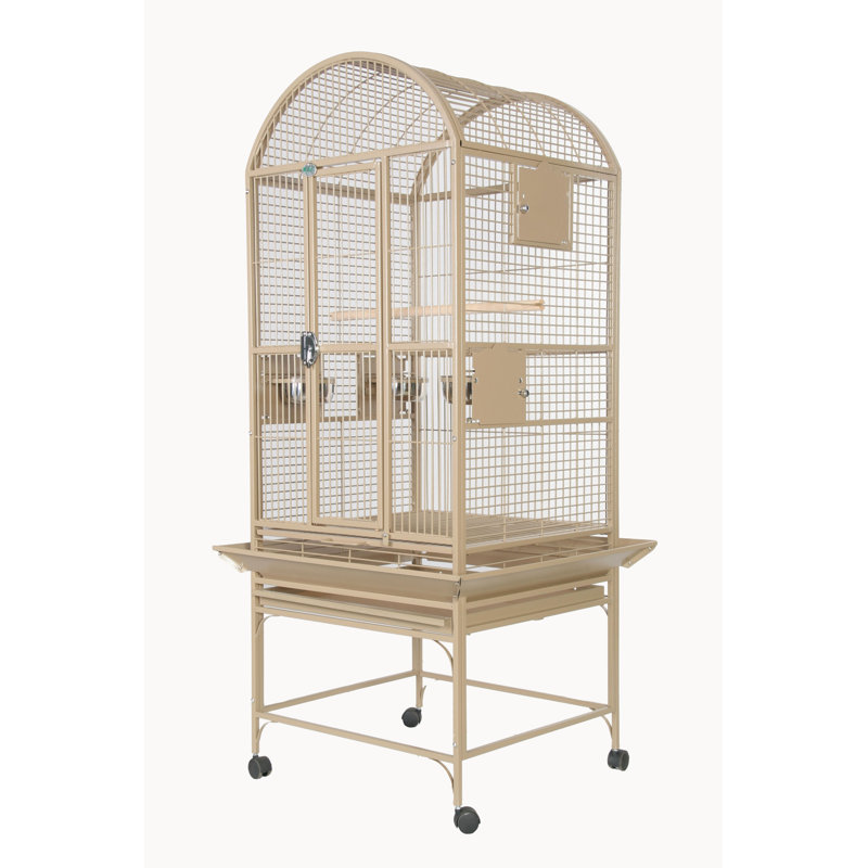 24x22 Sandstone Dome top Cage by A&E, Sandstone