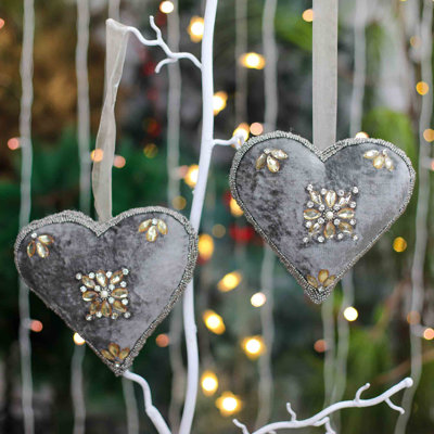 8'' Handmade Glass Holiday Shaped Ornament