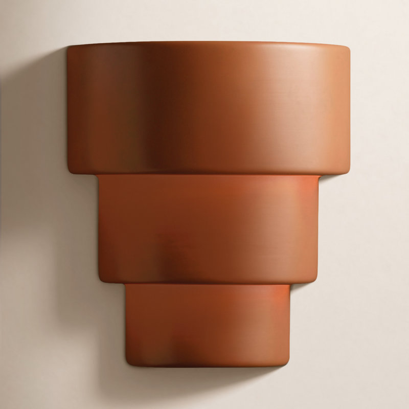 Plafonnier encastré extérieur Logan, Vraie rouille, Incandescente, H 10,25 po x l 10,75 po x P 6,25 po