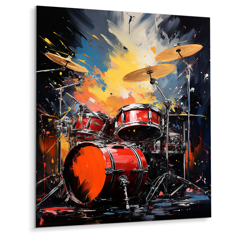 «Popart Music Drums» sur, H 44 po x l 34 po