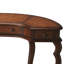 Brava Faux Leather Demilune Desk