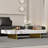 Modern Faux Marble Coffee Table with Gold Metal Legs - 51.2" Rectangular Contemporary Living Room Center Table, Stylish Elegant Home Decor Furniture-895159956-895159977