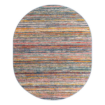 Tapis d'intérieur rayé Hulsey