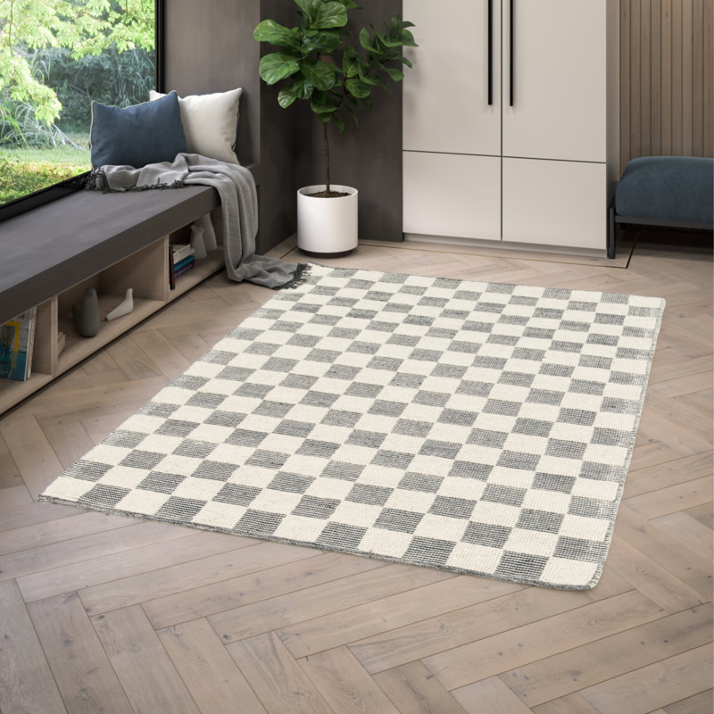Richma Geometric Shapes Hand Woven Area Rug, Rectangle 120 x 170cm