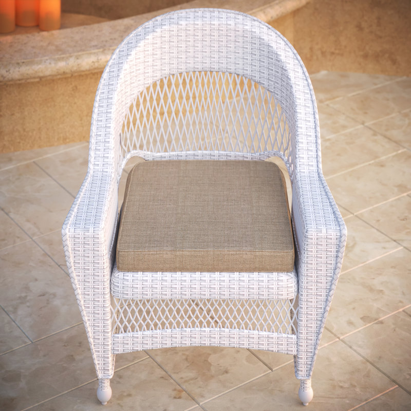 Outdoor Sunbrella® Seat Cushion, Cast Ash Sunbrella® Plainweave