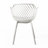 White Polypropylene Outdoor Chair - Poppy Chair, Weather-, Stable Seat Efficacy, Diamond Mesh Pattern, Modern Assurance Of Level Quality Level Chair Dining Furniture Polypropylene, Build,-112904298