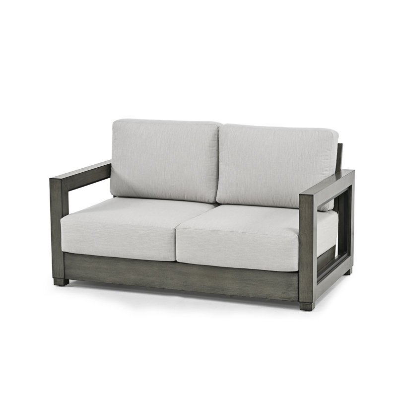 Causeuse en aluminium avec coussins Marjani