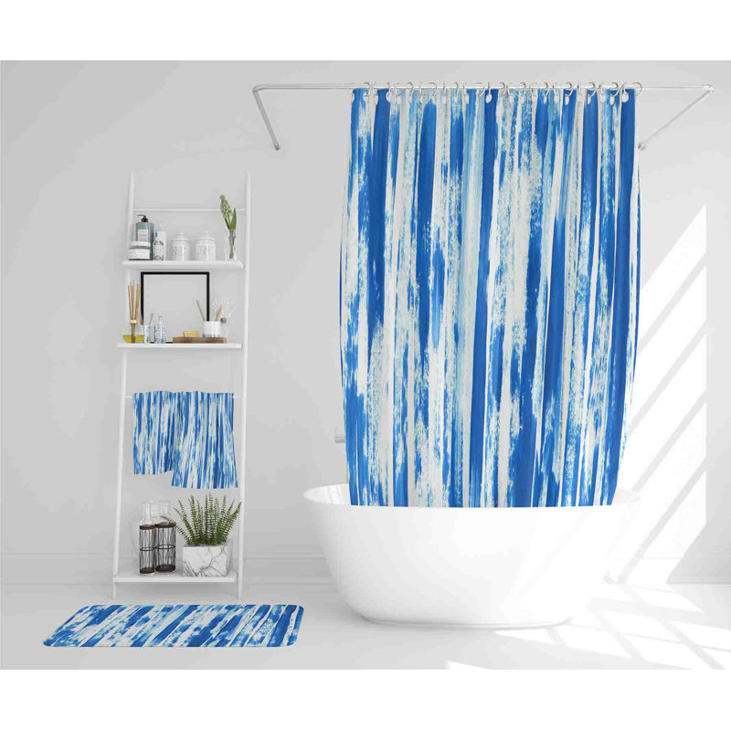 Nasreen Polyester Shower Curtain Set