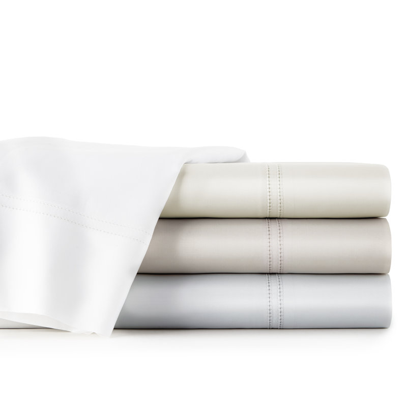 Virtuoso Sateen Pillowcases, King Pillowcase, White