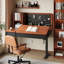 Bureau réglable en bois massif 55,12 po-2037780612