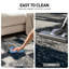Tapis à poil long bleu marine / gris / blanc Farmerville-1558485432
