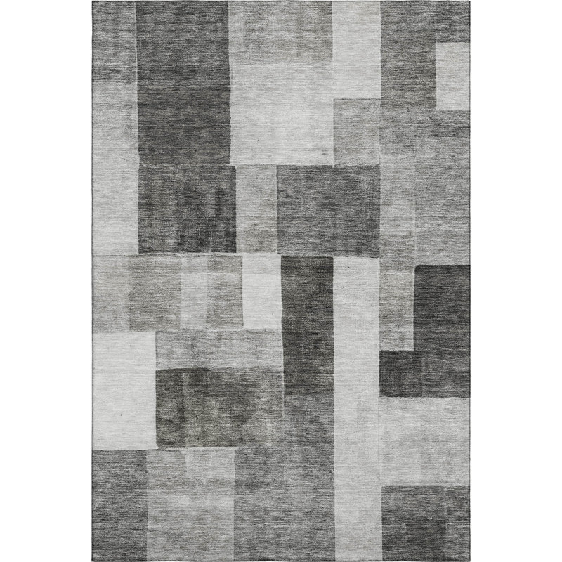 Tapis de qualité supérieure lavable à la machine Lyndhurst AMF1190, Rectangle 9 pi x 12 pi
