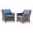Littlerock Outdoor Patio Wicker Chair With Cushions (Set of 2)-1469051099