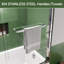 Double porte de douche coulissante