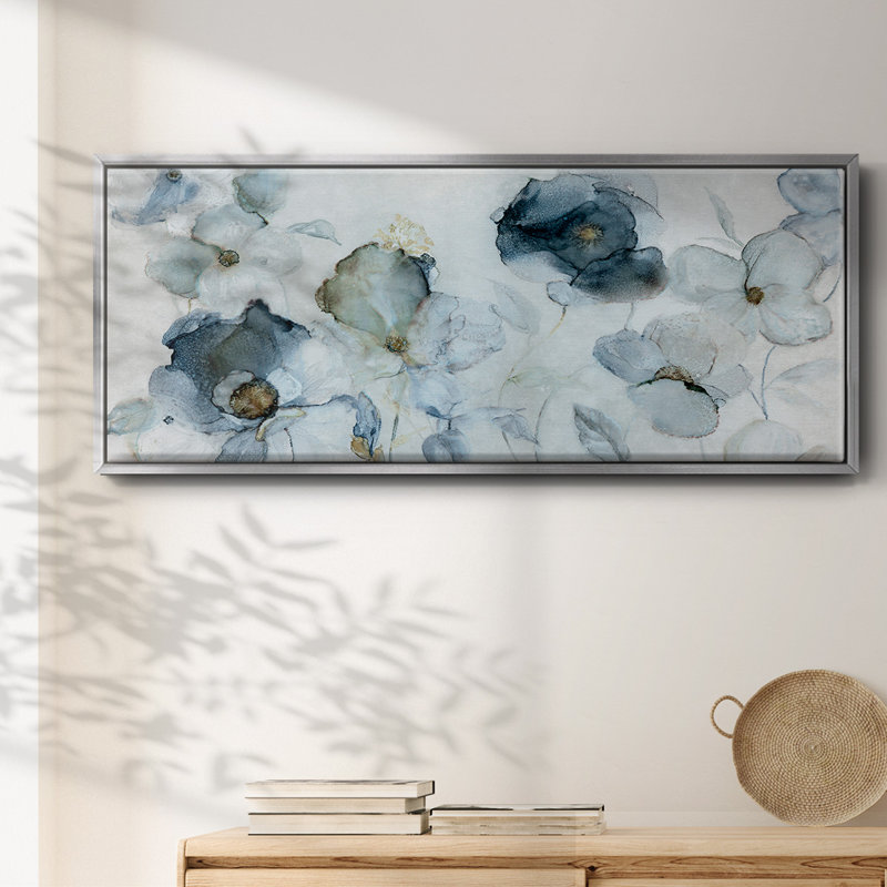 «Flowering Indigo», toile encadrée, H 24 po x l 60 po
