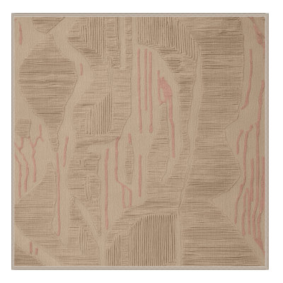 Tapis abstrait lavable à la machine