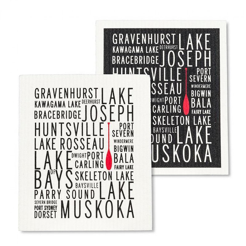 Ensemble de 2 torchons Muskoka Lakes