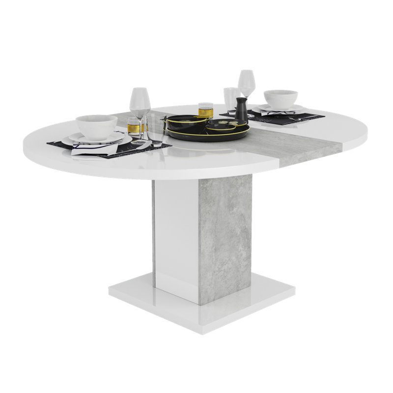 Bersain Extendable Round Dining Table