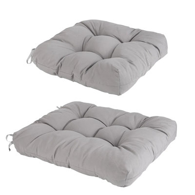 Ensemble de coussins de chaise berçante 2 pièces, coussin de dossier et de siège avec sangles, 7 options de couleur, coussins en fibre de polyester doux pour chaise berçante, fauteuil de bureau, canapé, 22,83 po x 18,89 po