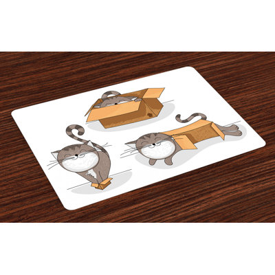Northup Kitten Cat in the Box Placemat