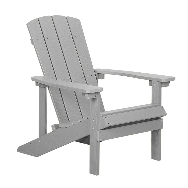 Calais Outdoor Adirondack Chair, Light Grey