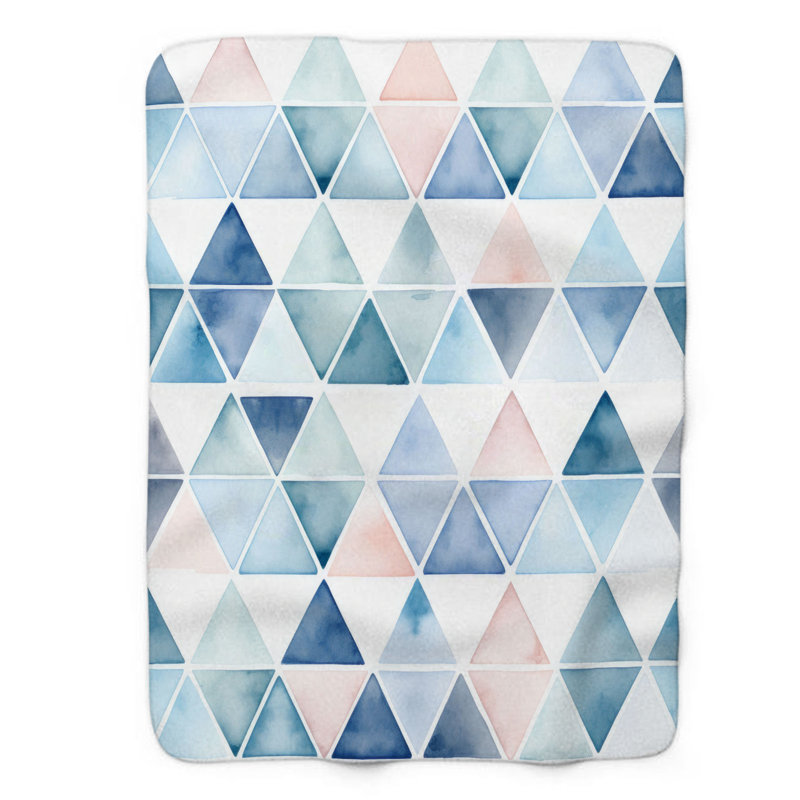 Shape Symphony - 1 Piece Premium Blanket, 50" W x 60" L