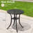 Darias Round Metal Outdoor Bistro Table