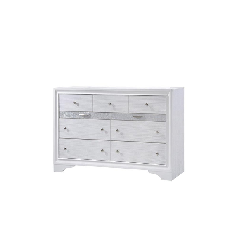 Smartt 9 - Drawer Dresser, White
