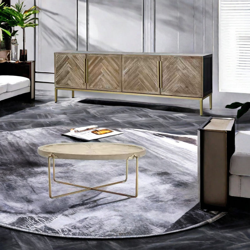 Ensemble meuble télé et table basse Rustic-Industrial