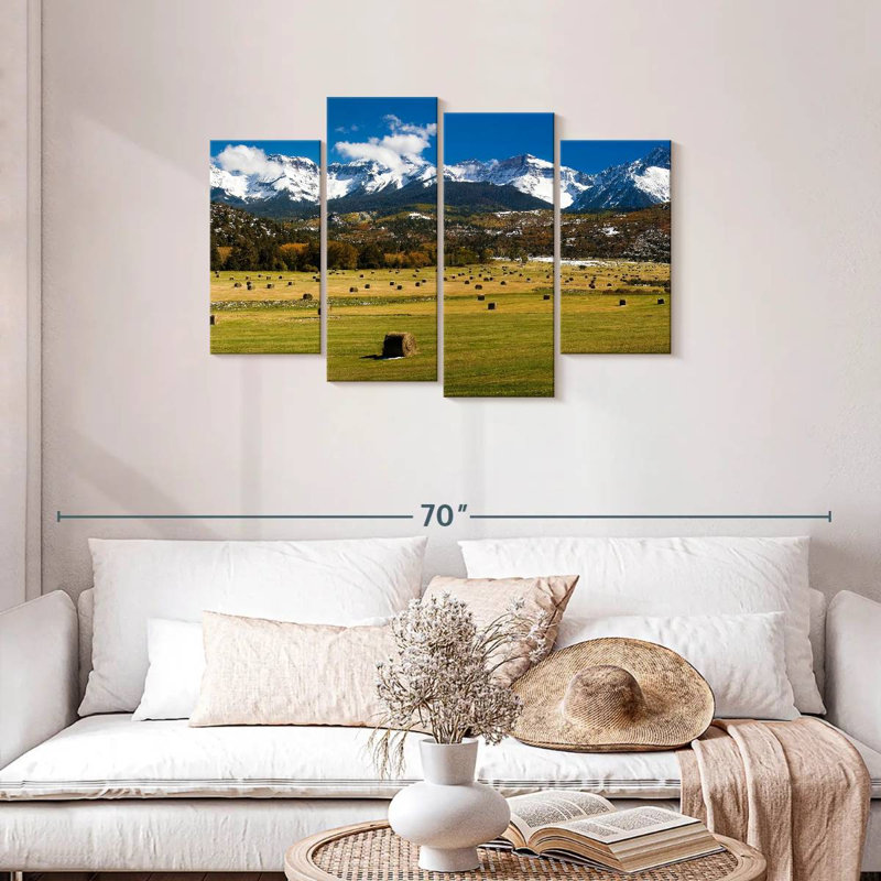 Champ de balles de foin Alvord, H 27 po x l 43 po